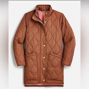 J. Crew NEW QUILTED COCOON PUFFER COAT